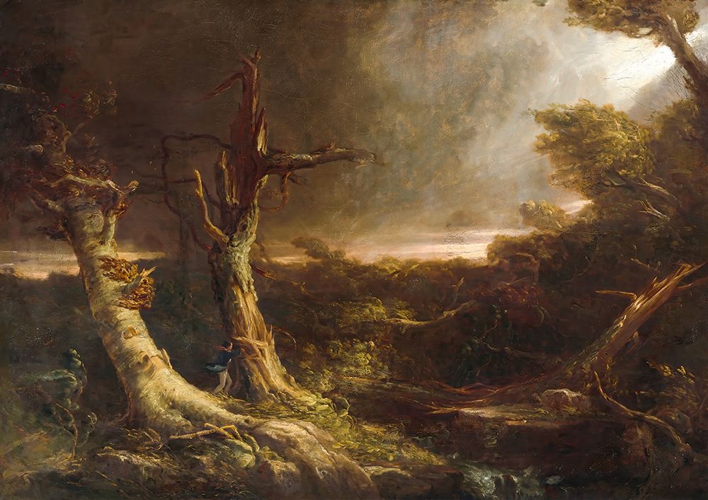 Tornado in an American Forest 1831 art print by Thomas Cole for $57.95 CAD