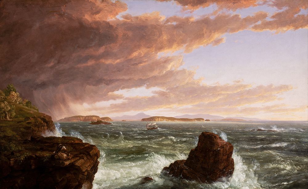 Views Across Frenchmans Bay from Mt. Desert Island, After a Squall 1845 art print by Thomas Cole for $57.95 CAD