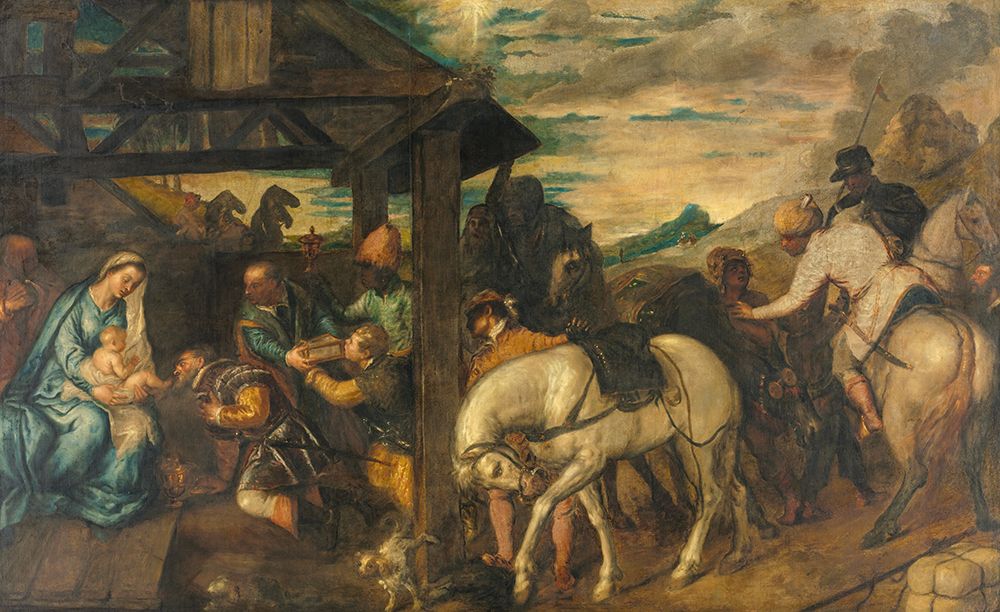 Adoration of the Magi 1500s art print by Titian for $57.95 CAD