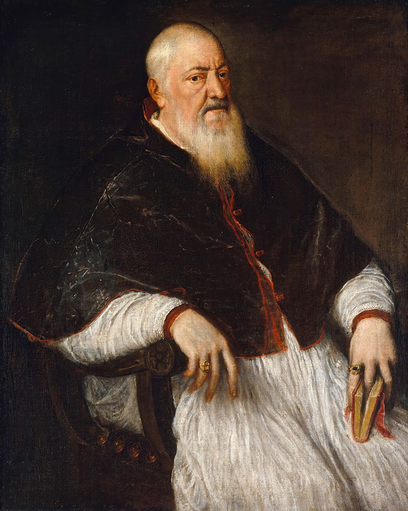 Filippo Archinto Archbishop of Milan ca 1550 art print by Titian for $57.95 CAD