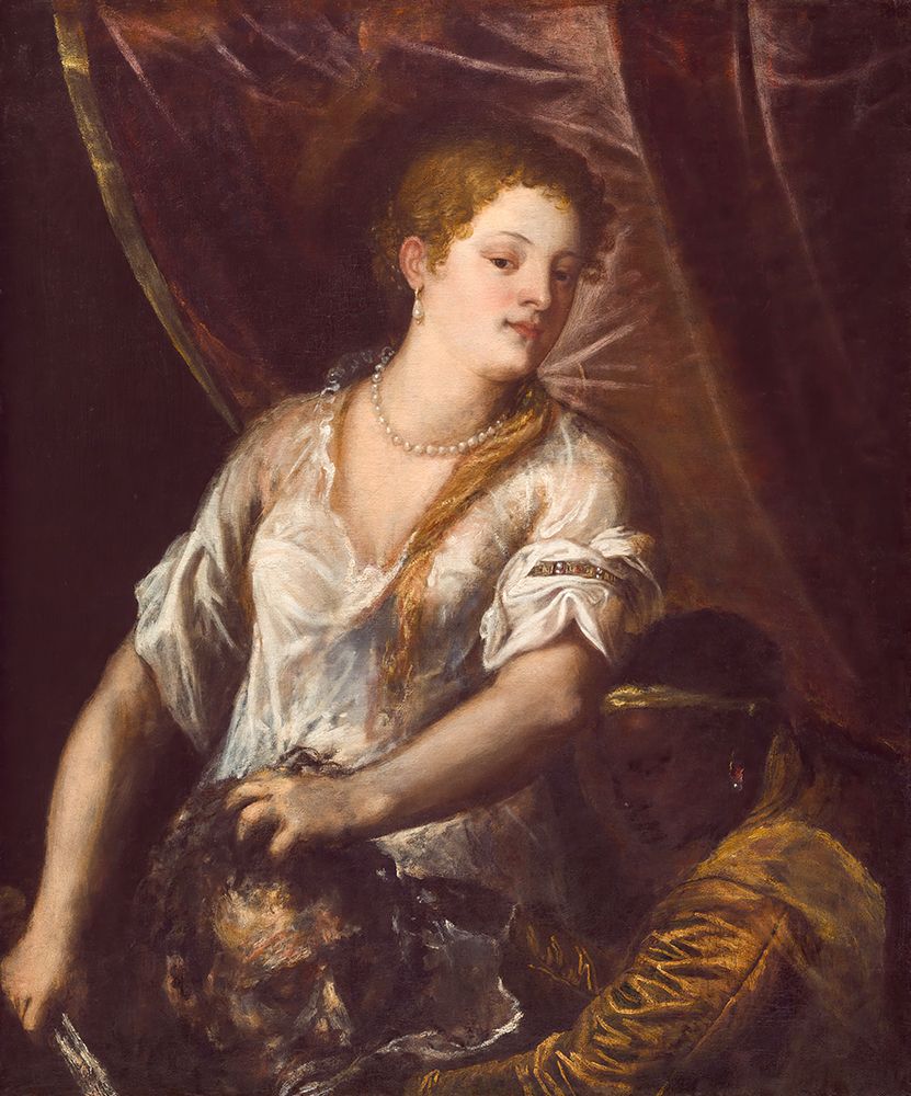 Judith and Her Maidservant with the Head of Holofernes ca 1570 art print by Titian for $57.95 CAD