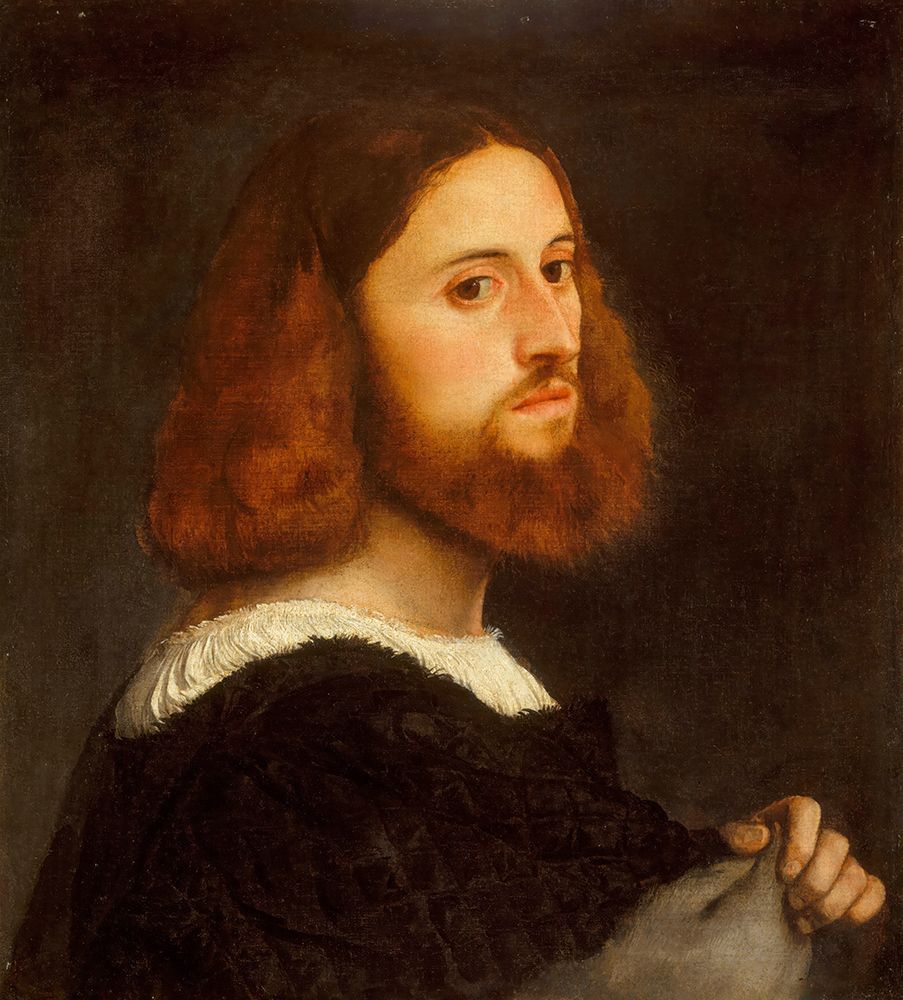 Portrait of a Man ca 1515 art print by Titian for $57.95 CAD