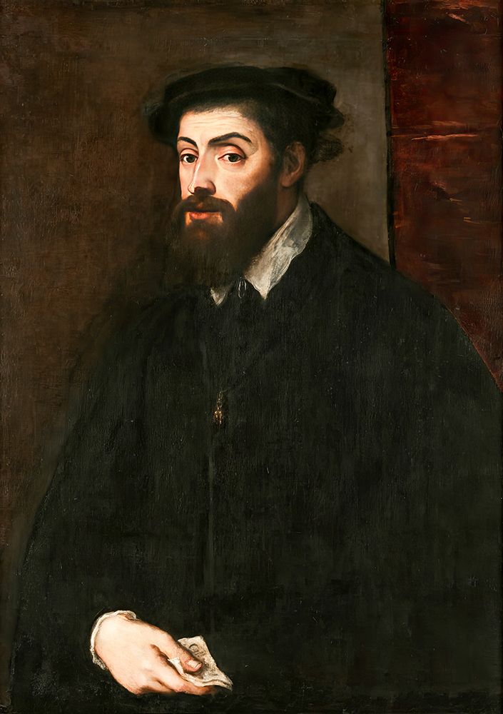 Portrait of Charles V 1549 art print by Titian for $57.95 CAD
