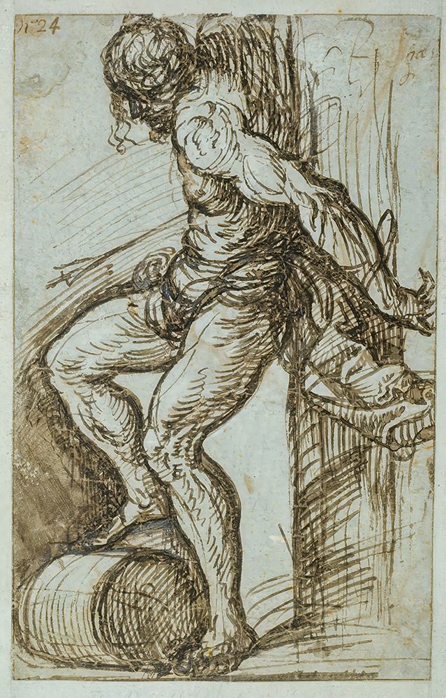 Study for St. Sebastian in the high altar of SS. Nazarro e Celso, Brescia ca 1519 art print by Titian for $57.95 CAD
