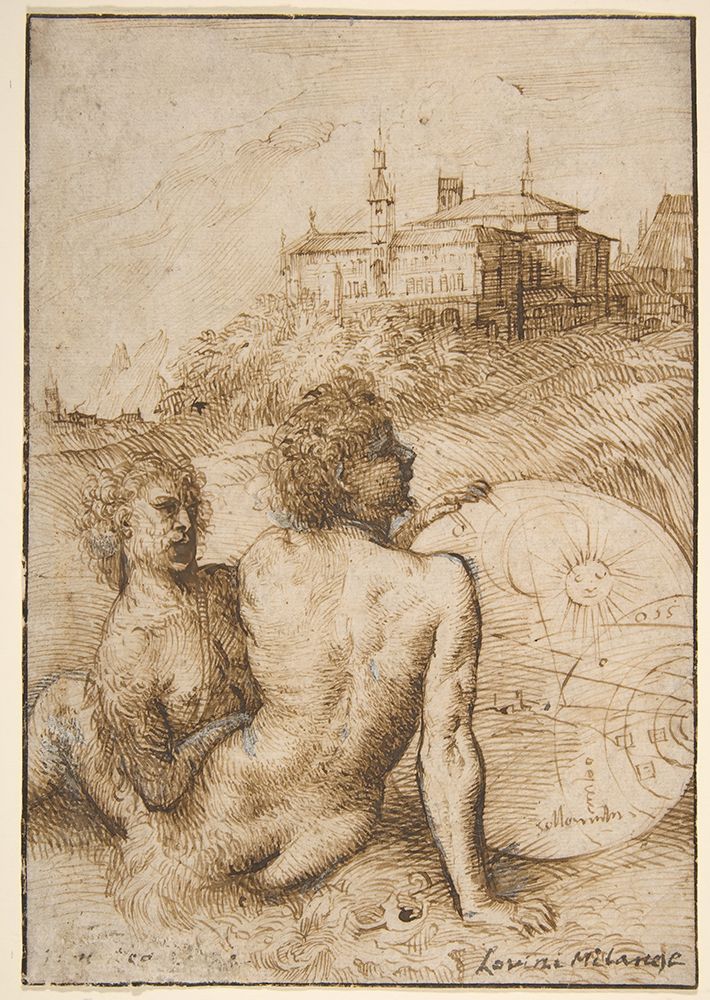 Two Satyrs in a Landscape ca 1505 art print by Titian for $57.95 CAD