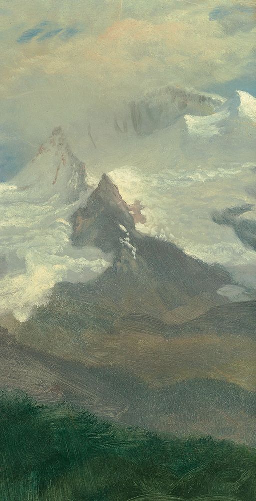 Cloud Study with Mountain Peaks art print by Albert Bierstadt for $57.95 CAD