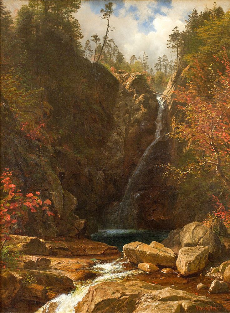 Glen Ellis Falls art print by Albert Bierstadt for $57.95 CAD