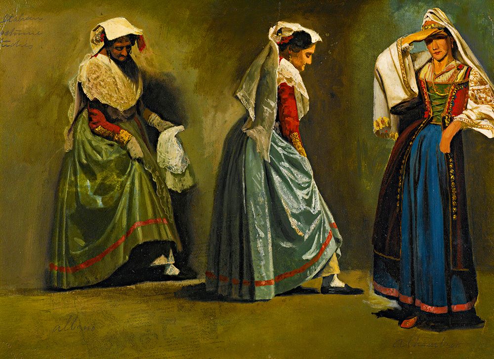 Italian Costume Studies art print by Albert Bierstadt for $57.95 CAD