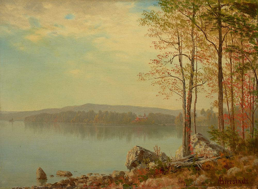 Landscape c 1890 art print by Albert Bierstadt for $57.95 CAD