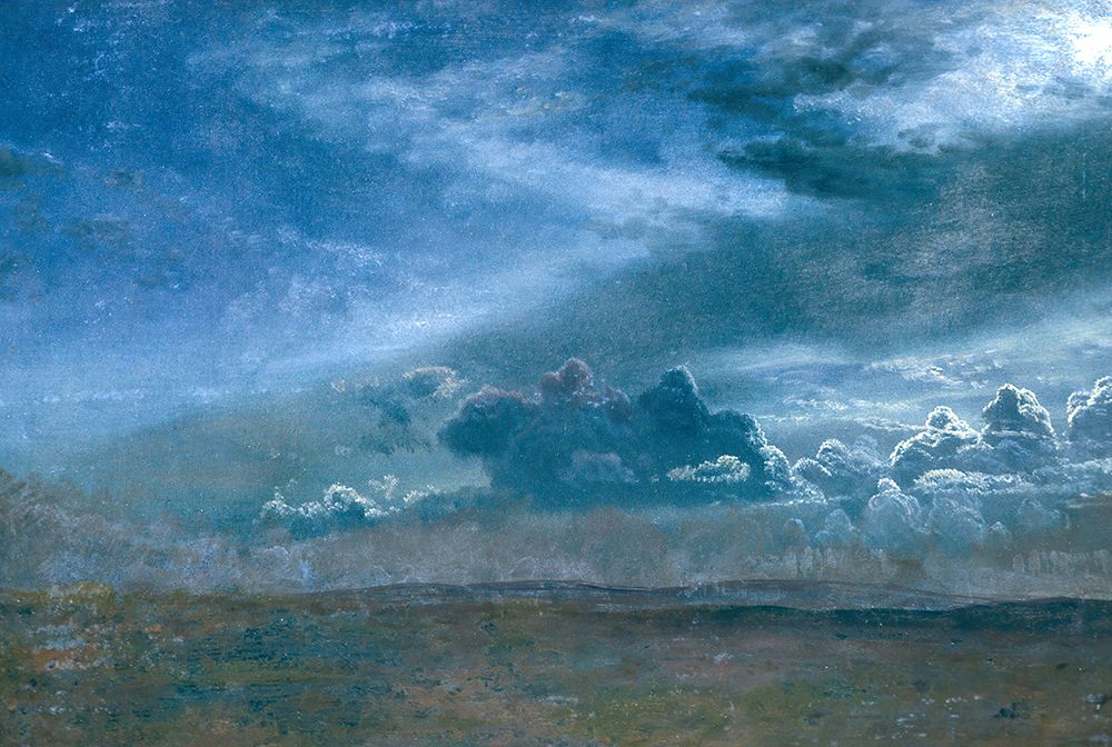 Landscape With Stormy Clouds 19th century art print by Albert Bierstadt for $57.95 CAD