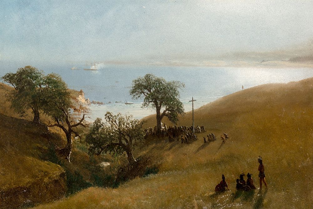 Study for Entrance into Monterey 1876 art print by Albert Bierstadt for $57.95 CAD