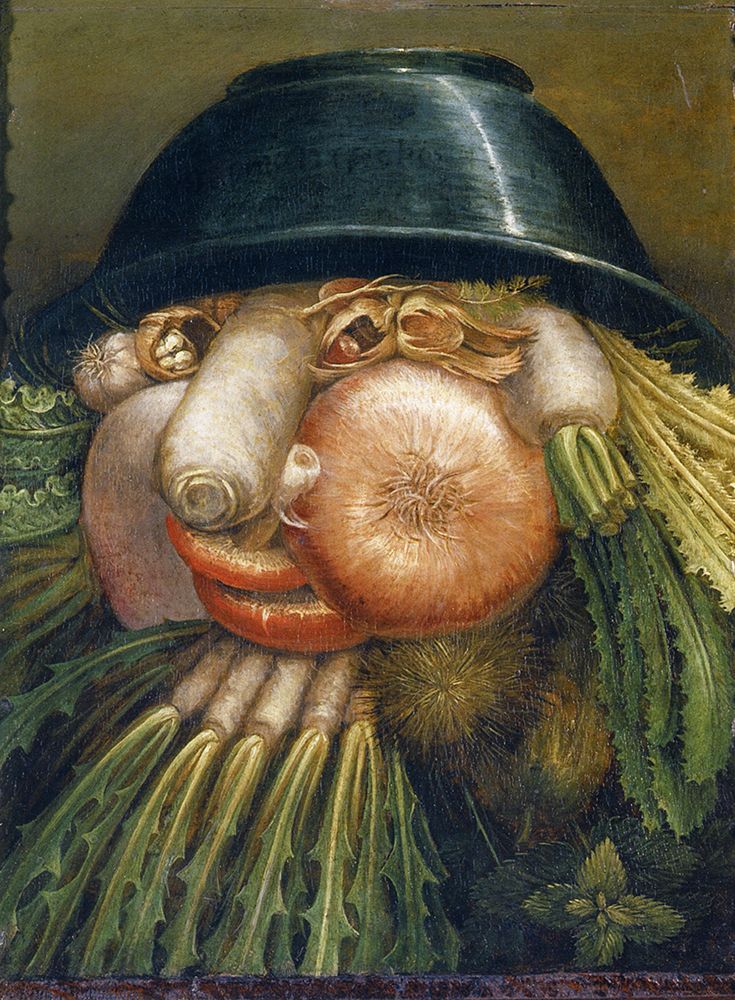 The Vegetable Gardener 2 ca 1587 art print by Giuseppe Arcimboldo for $57.95 CAD