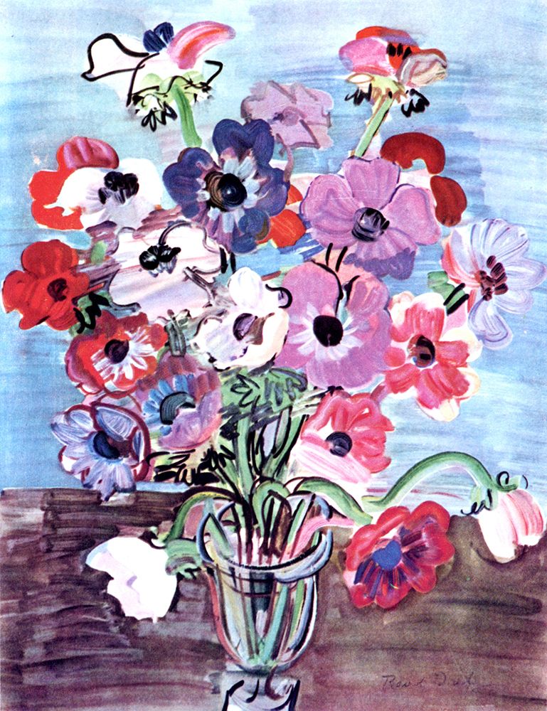 Anemones 1937 art print by Raoul Dufy for $57.95 CAD