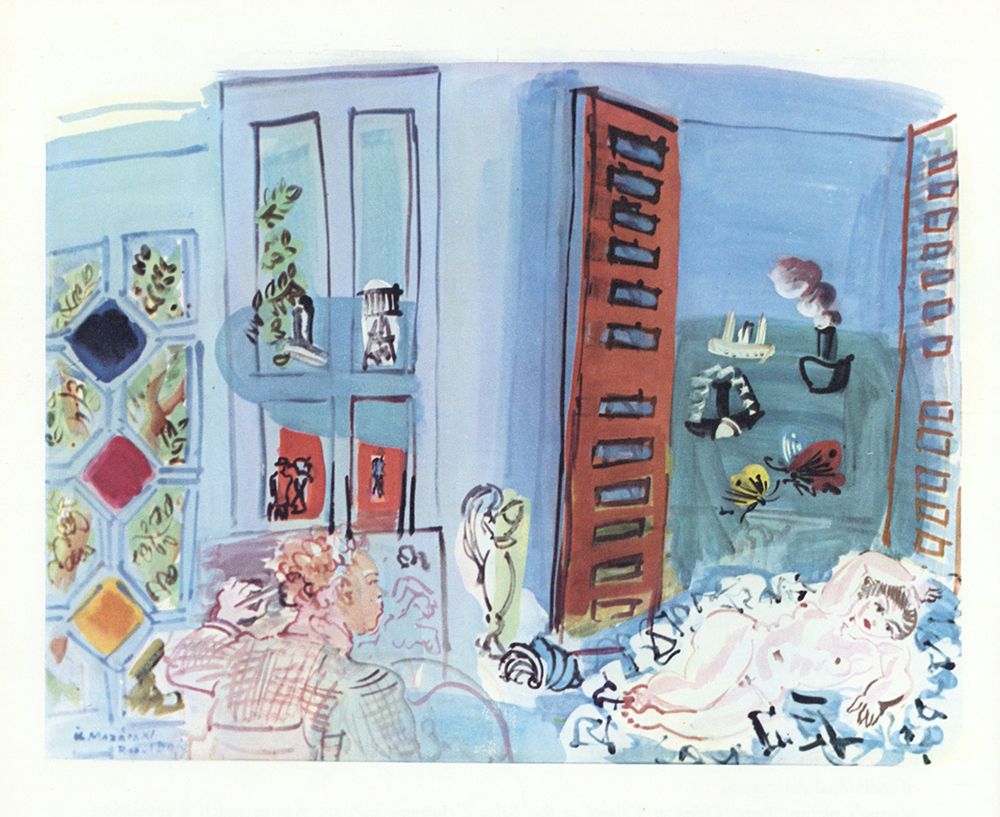Artist and Model in his Studio, Le Havre 1929 art print by Raoul Dufy for $57.95 CAD