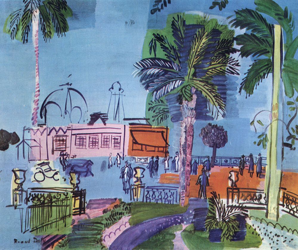 Casino of Nice 1927 art print by Raoul Dufy for $57.95 CAD