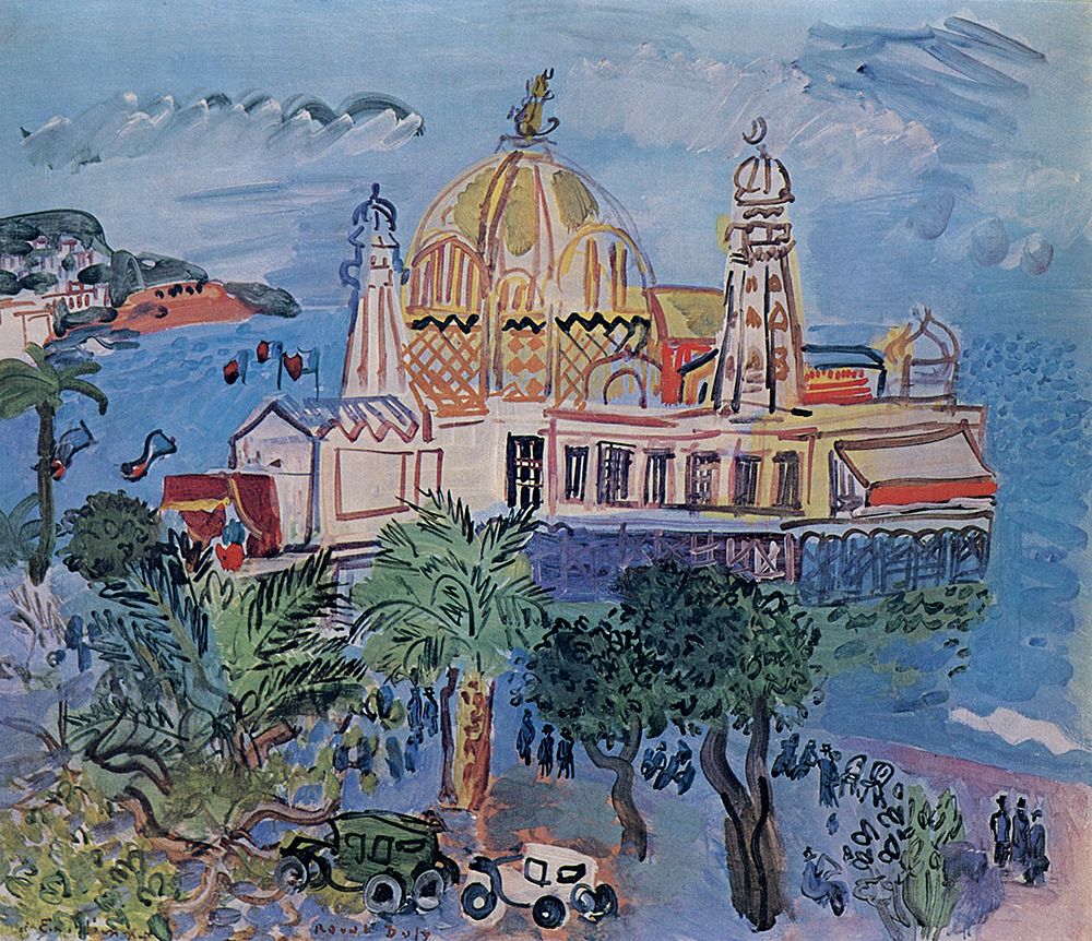 Casino of Nice 1929 art print by Raoul Dufy for $57.95 CAD