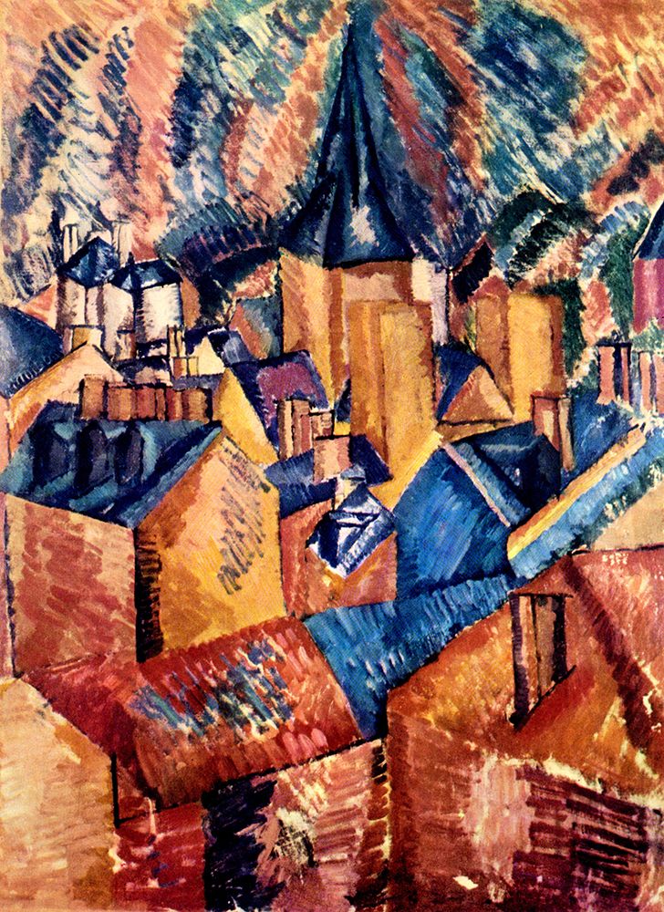 Church of St. Vincent at Le Havre 1908 art print by Raoul Dufy for $57.95 CAD