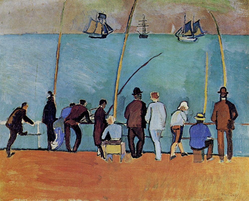Fishermen with Lines 1908 art print by Raoul Dufy for $57.95 CAD