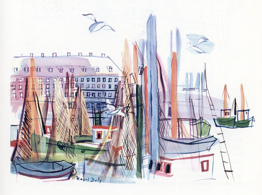 Fishing Port at Boston art print by Raoul Dufy for $57.95 CAD