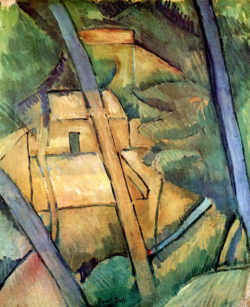 House Amongst the Trees 1908 art print by Raoul Dufy for $57.95 CAD
