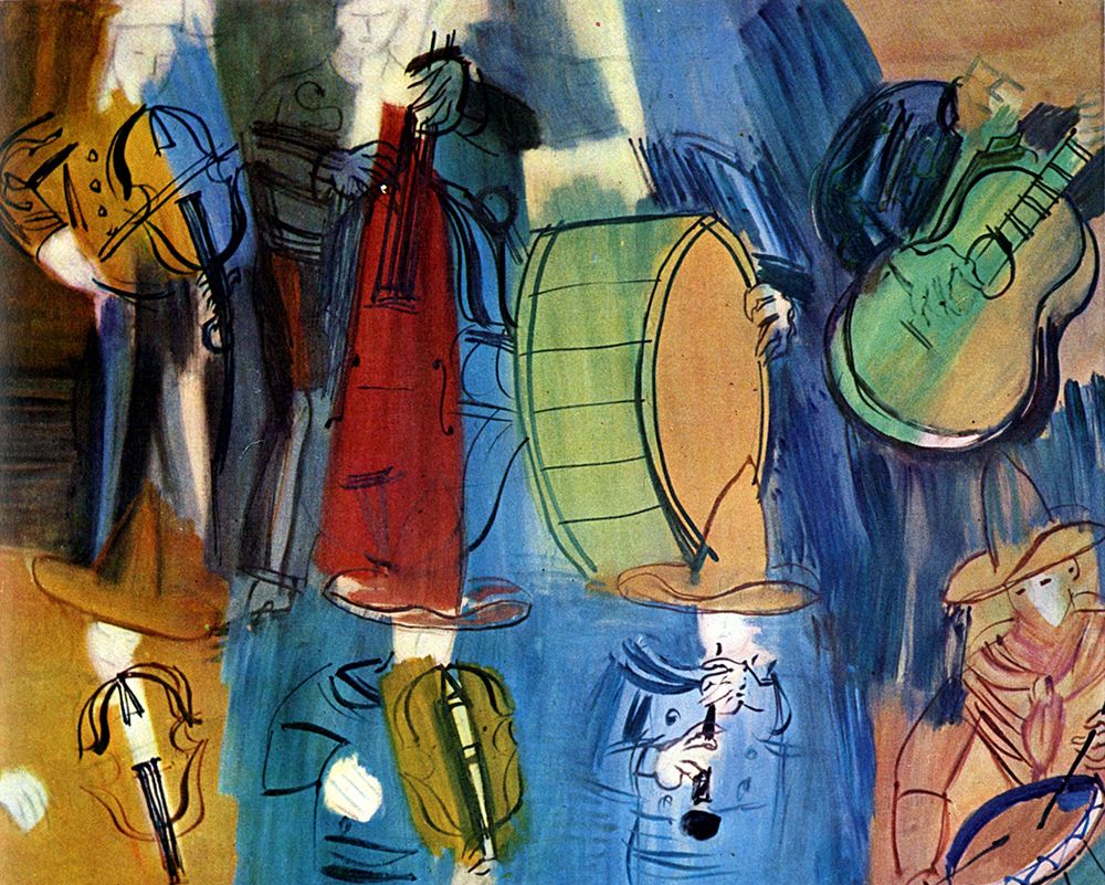 Mexican Musicians art print by Raoul Dufy for $57.95 CAD