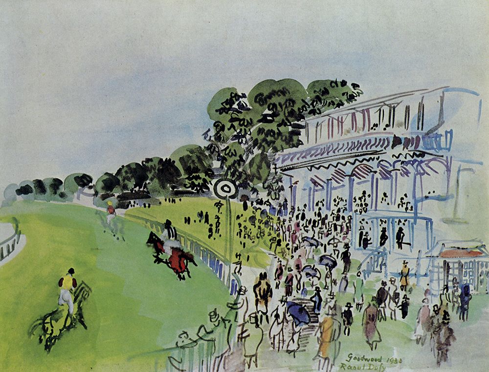 Races at Goodwood 1930 art print by Raoul Dufy for $57.95 CAD