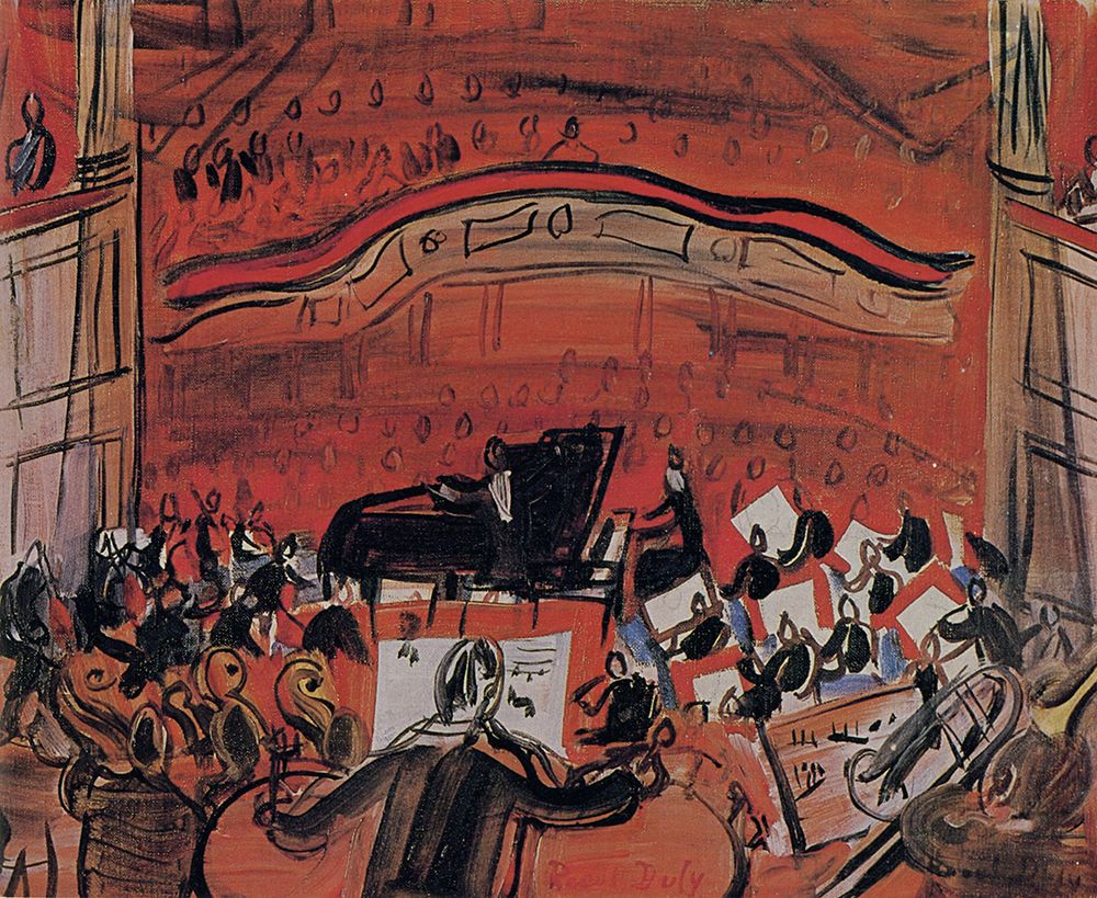 Red Concert 1946 art print by Raoul Dufy for $57.95 CAD