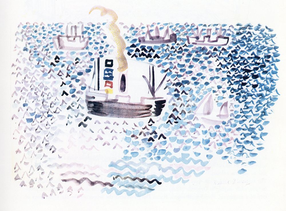 Seascape art print by Raoul Dufy for $57.95 CAD