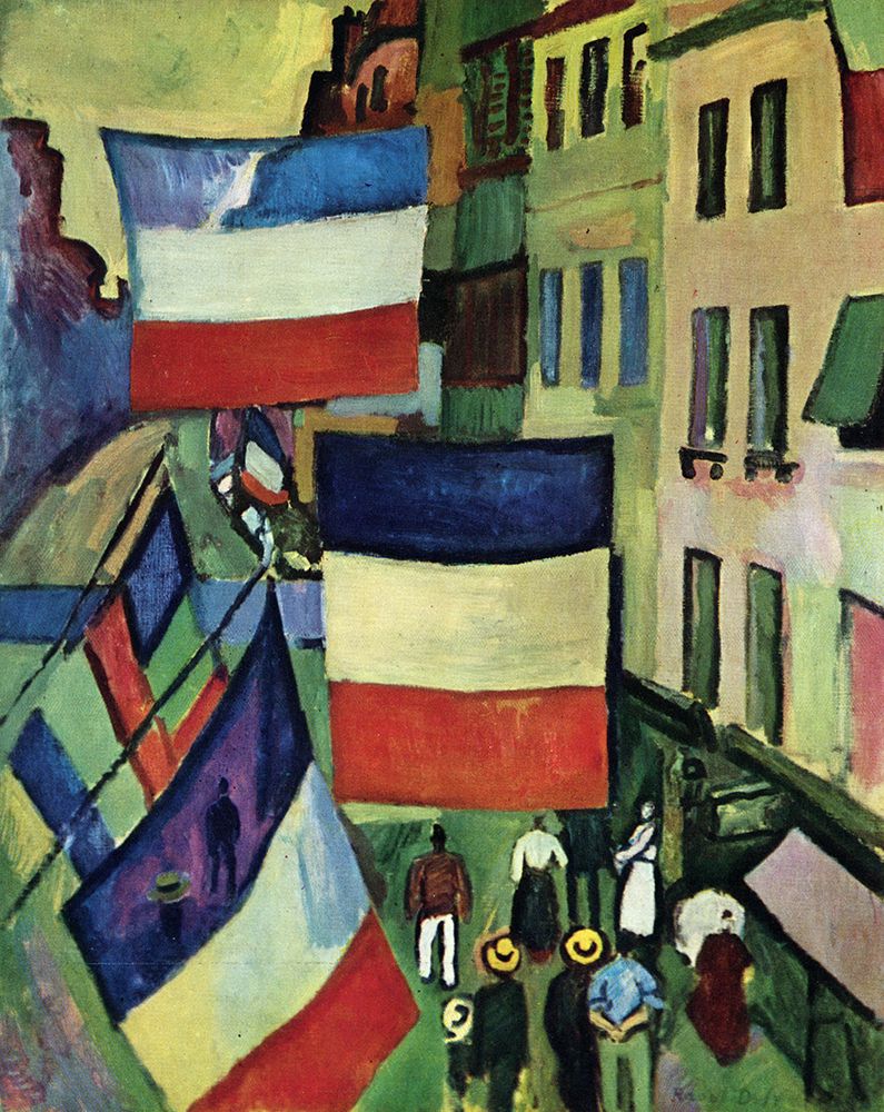 Street with Flags 1906 art print by Raoul Dufy for $57.95 CAD