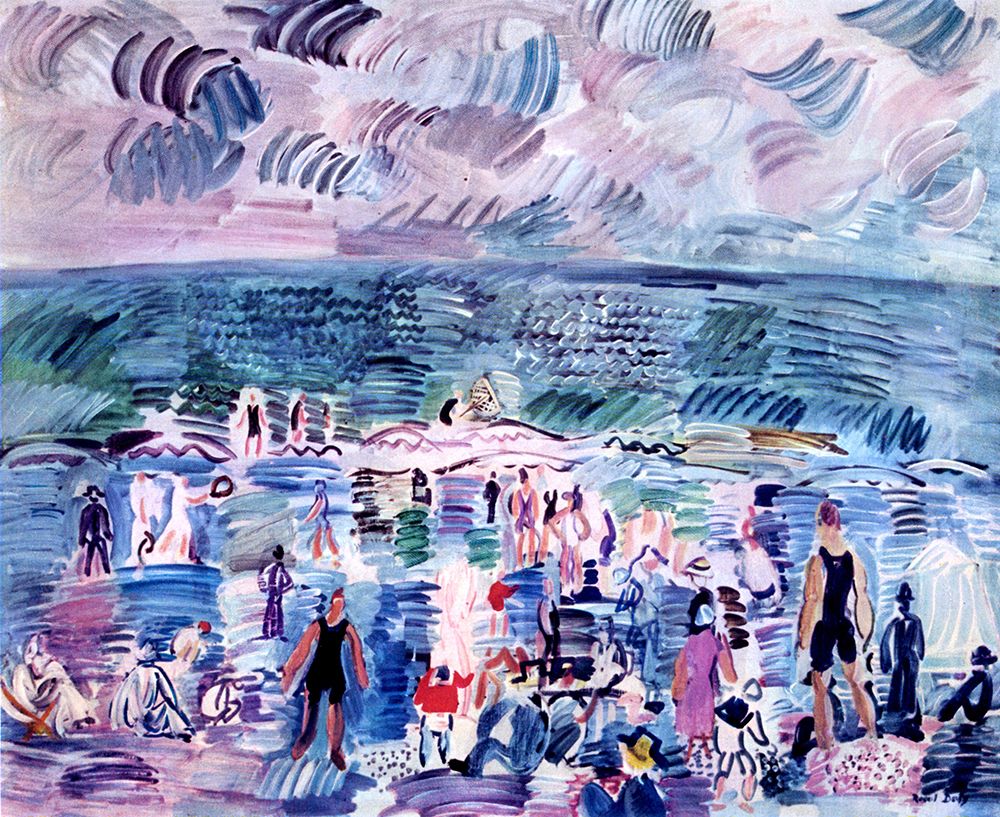 The Beach 1925 art print by Raoul Dufy for $57.95 CAD