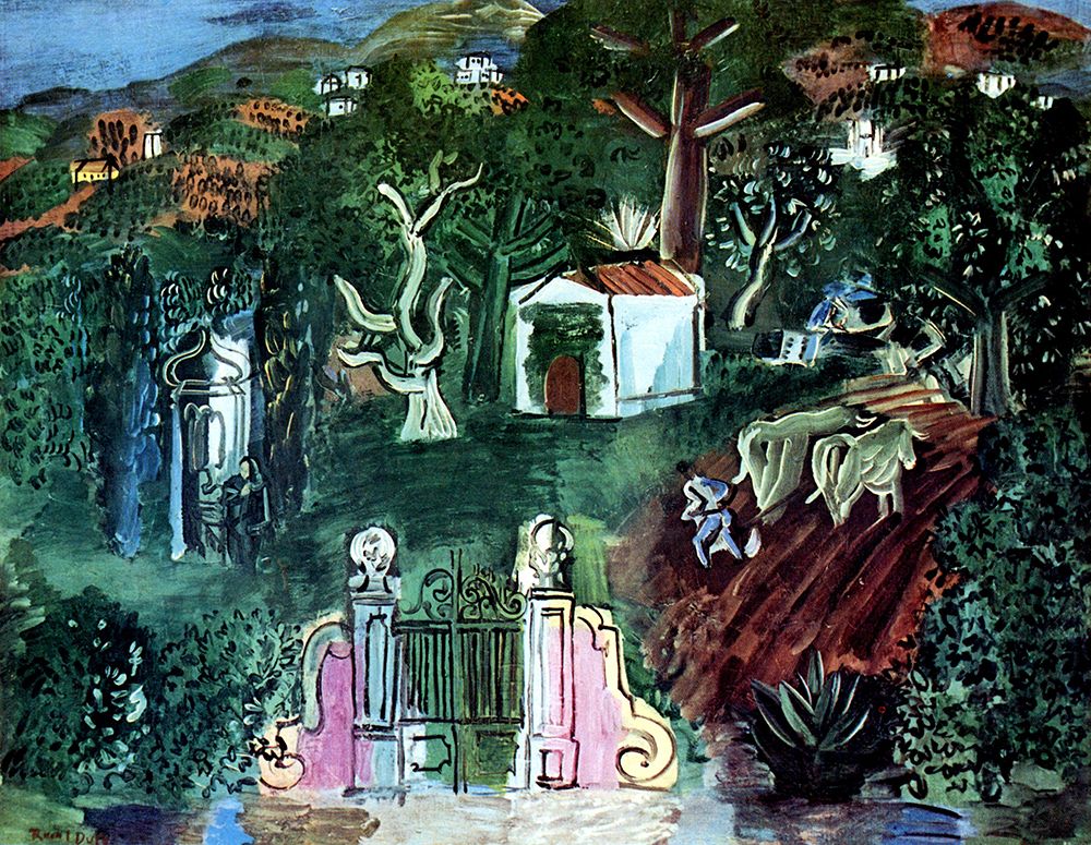 Vallauris, Landscape 1922 art print by Raoul Dufy for $57.95 CAD