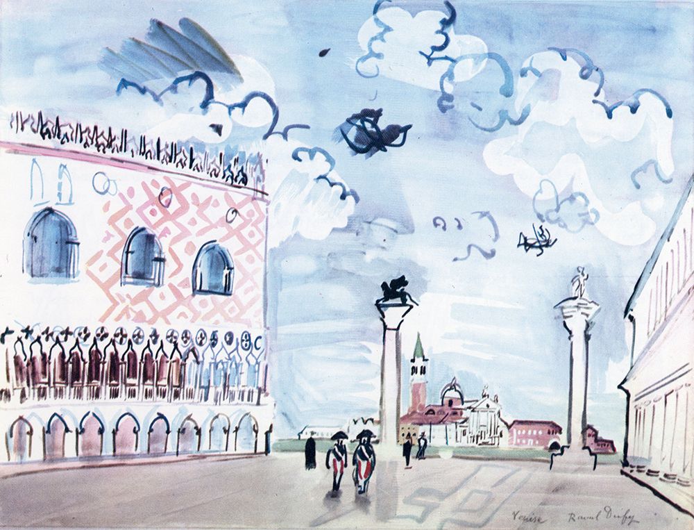 Venice, St. Marks Square 1938 art print by Raoul Dufy for $57.95 CAD