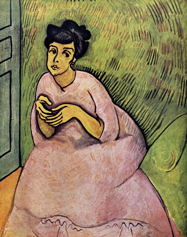 Woman in Pink 1908 art print by Raoul Dufy for $57.95 CAD