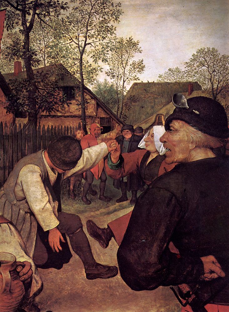 The Peasant Dance detail ca 1567 art print by Pieter Bruegel the Elder for $57.95 CAD