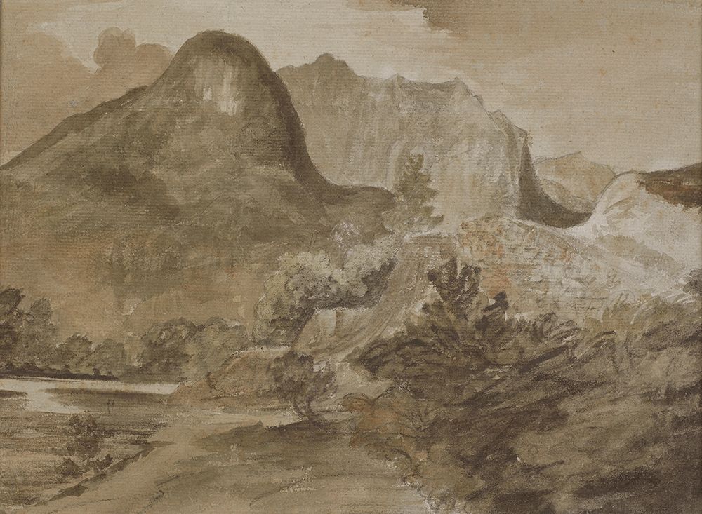 Castle Crag, Borrowdale 1806 art print by John Constable for $57.95 CAD