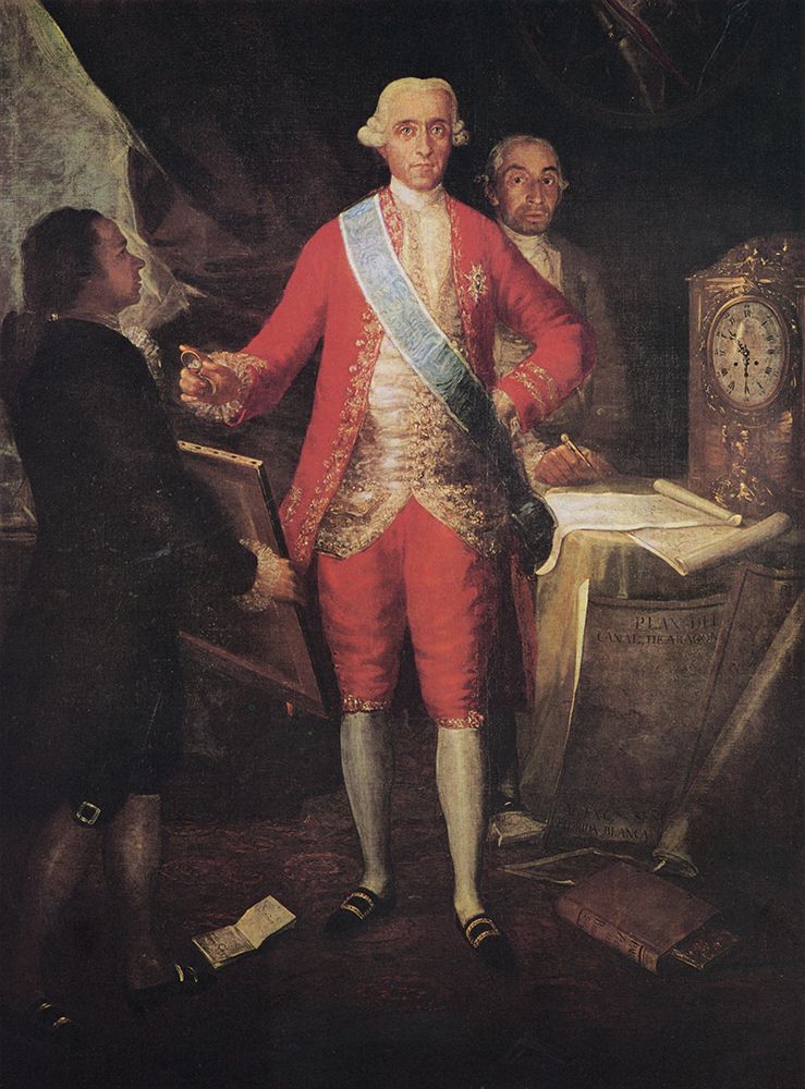 Jose Monino, 1st Count of Floridablanca  1783 art print by Francisco Goya for $57.95 CAD