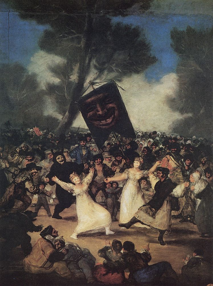 Burial of the Sardine ca 1803 art print by Francisco Goya for $57.95 CAD