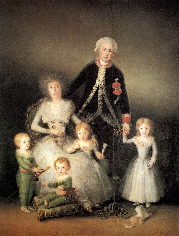 The Dukes of Osuna and their children 1788 art print by Francisco Goya for $57.95 CAD