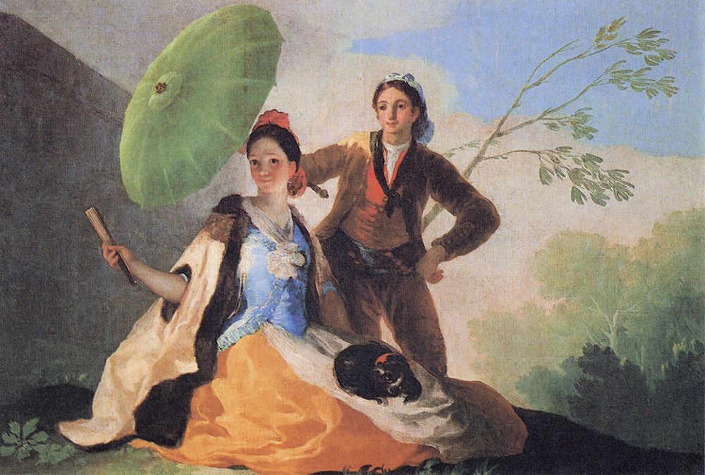 The Parasol 1777 art print by Francisco Goya for $57.95 CAD