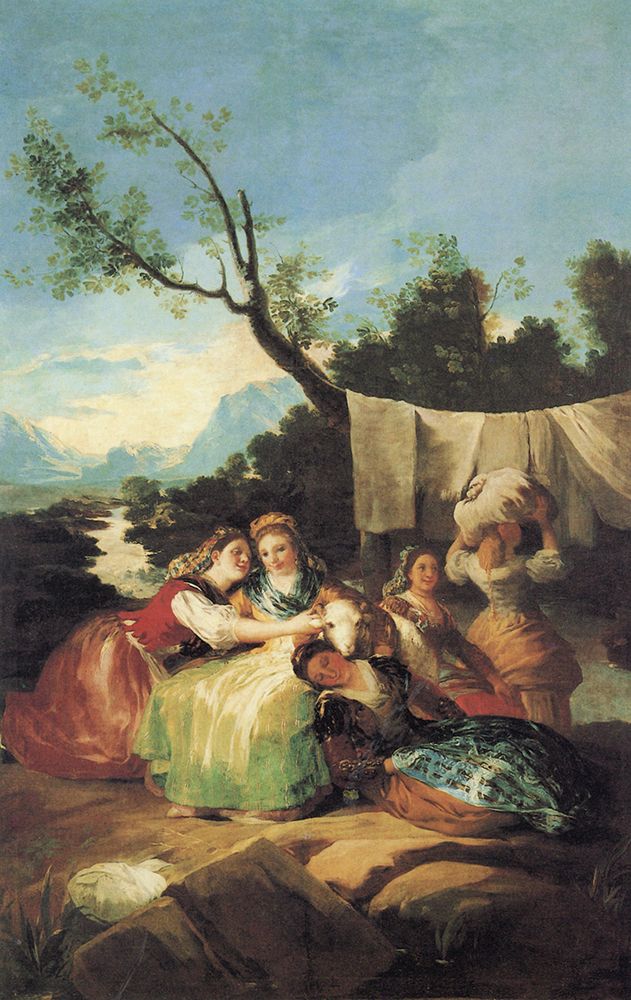 The Washerwomen 1779 art print by Francisco Goya for $57.95 CAD
