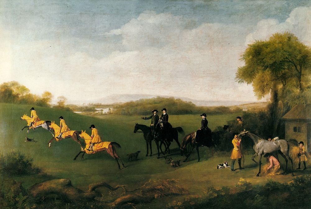 Duke of Richmonds Racehorses at Goodwood 1760 art print by George Stubbs for $57.95 CAD
