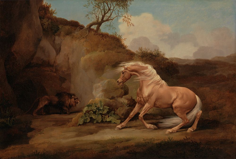 Horse Frightened by a Lion ca 1762 art print by George Stubbs for $57.95 CAD