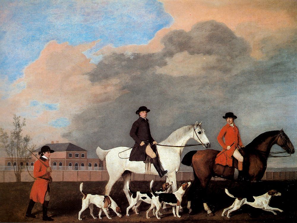 John Musters and Rev Storey 1771 art print by George Stubbs for $57.95 CAD
