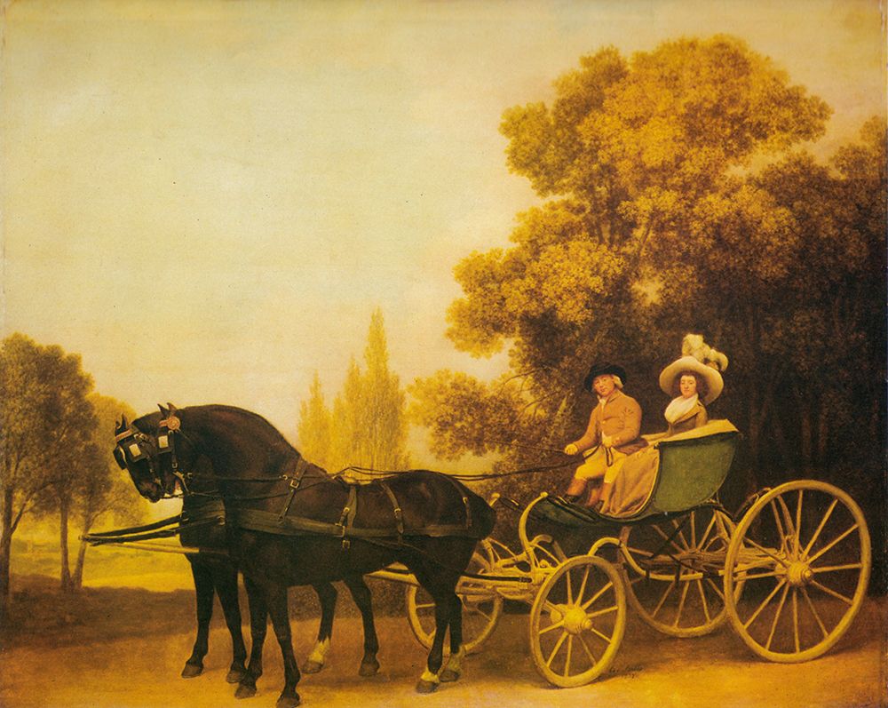 Lady and Gentleman in Carriage 1787 art print by George Stubbs for $57.95 CAD