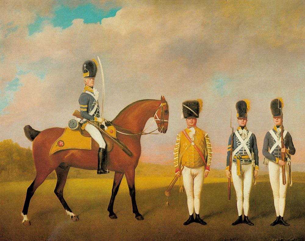 Soldiers of the 10th Light Dragoons 1793 art print by George Stubbs for $57.95 CAD