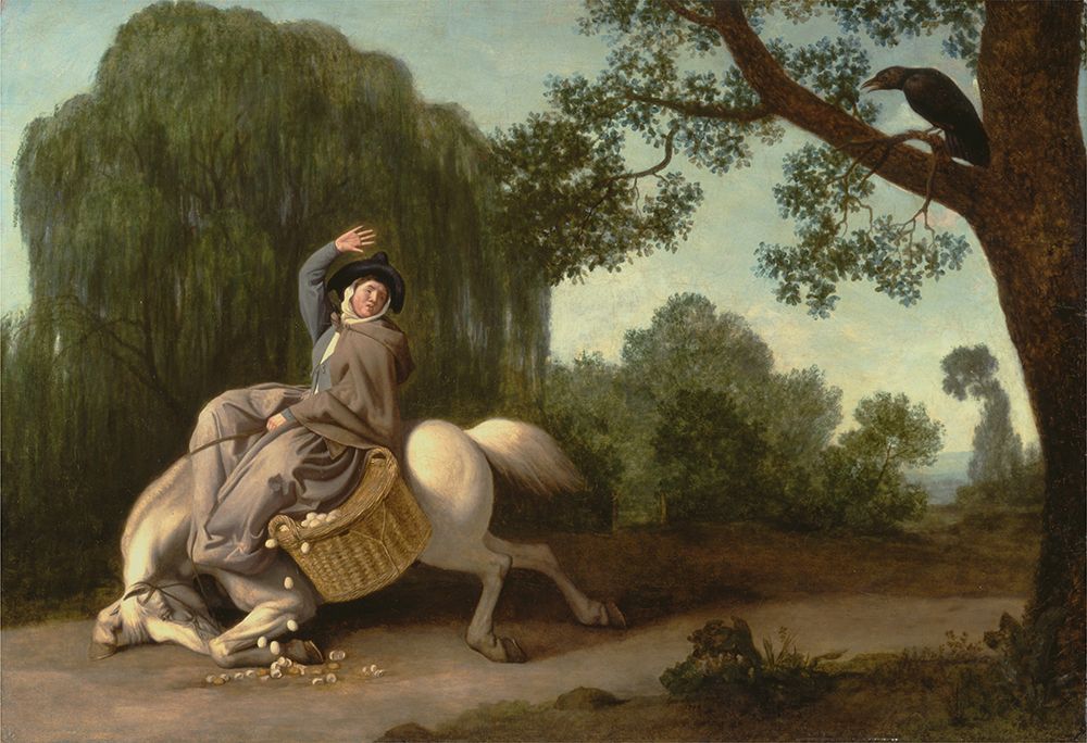 The Farmers Wife and the Raven 1786 art print by George Stubbs for $57.95 CAD