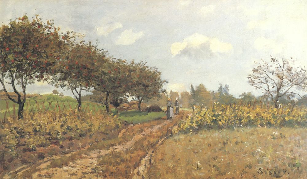 A Country Path 1876 art print by Alfred Sisley for $57.95 CAD