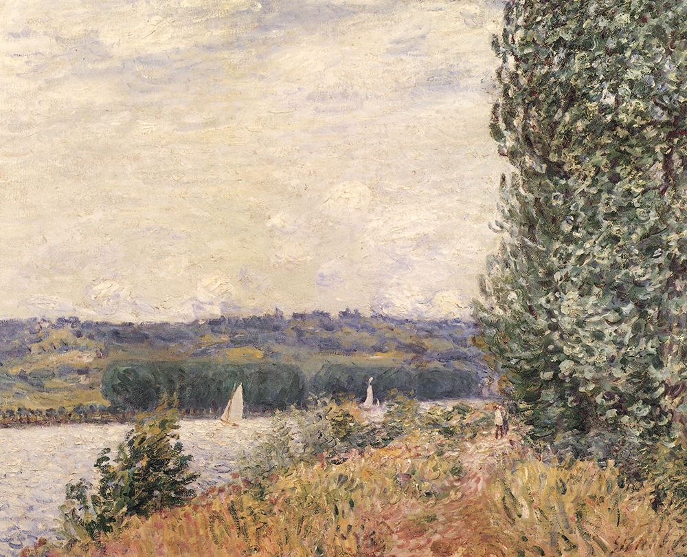 Banks of the Seine at La Bouille 1894 art print by Alfred Sisley for $57.95 CAD