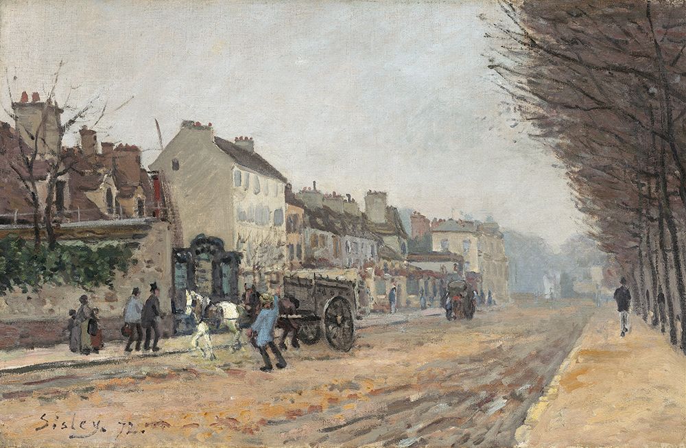 Boulevard Heloise Argenteuil 1872 art print by Alfred Sisley for $57.95 CAD