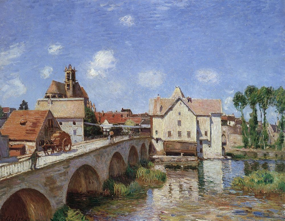 Bridge at Moret 1893 art print by Alfred Sisley for $57.95 CAD